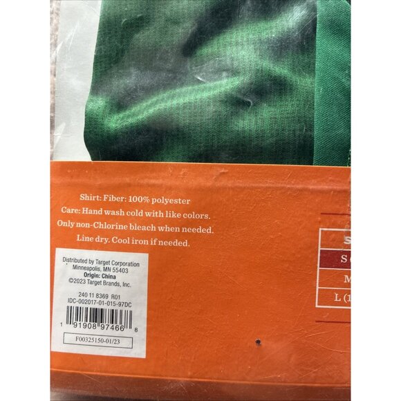 Target Hyde and Eek Forest Hunter Costume Boys Size S Green Hooded Outfit - Picture 4 of 5